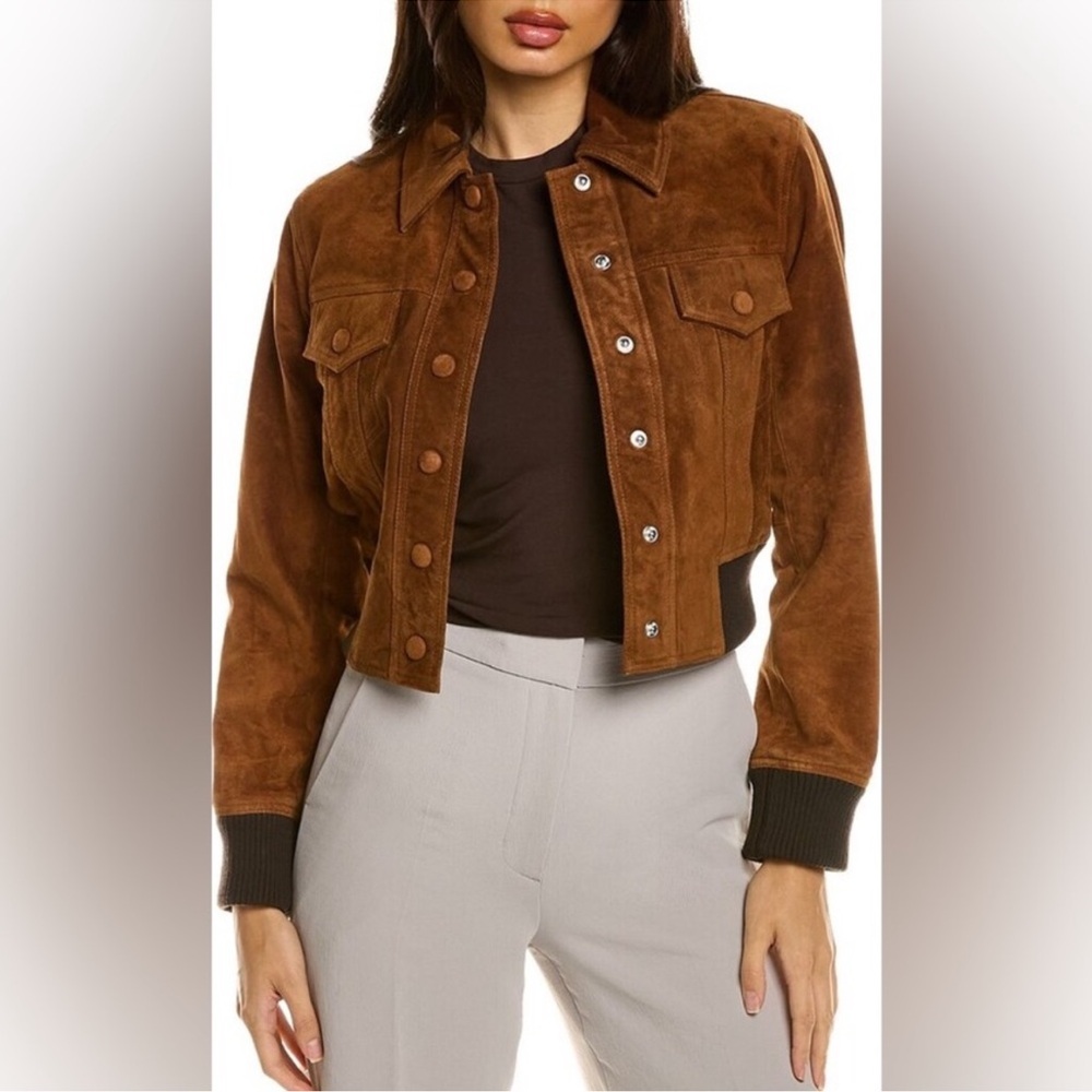 Rag & bone Women's Brown Suede Dionne Jacket in XSmall